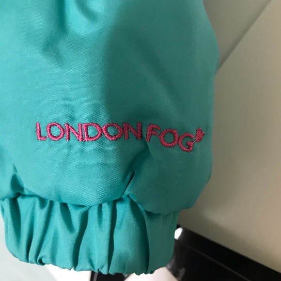 London Fog Girl's Turquoise Jacket Faux Fur - Picture 14 of 16
